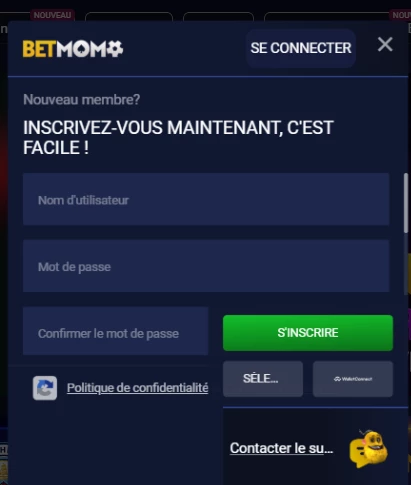 Betmomo L'inscription