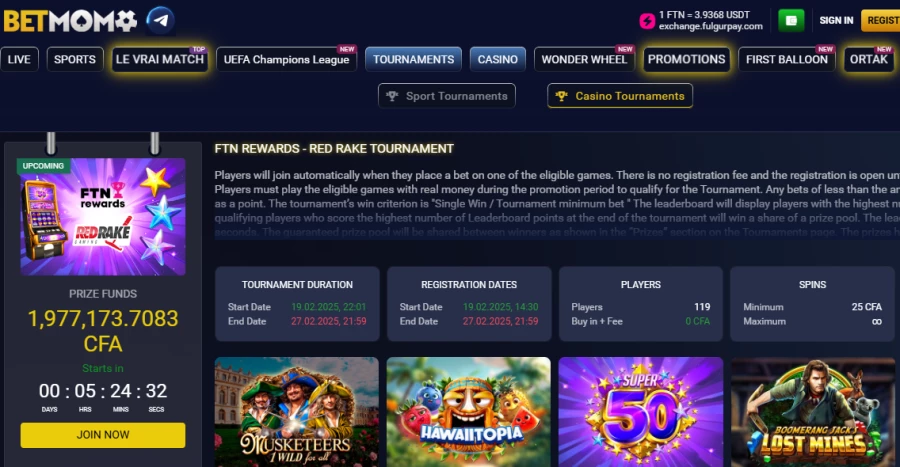 Betmomo L'application
